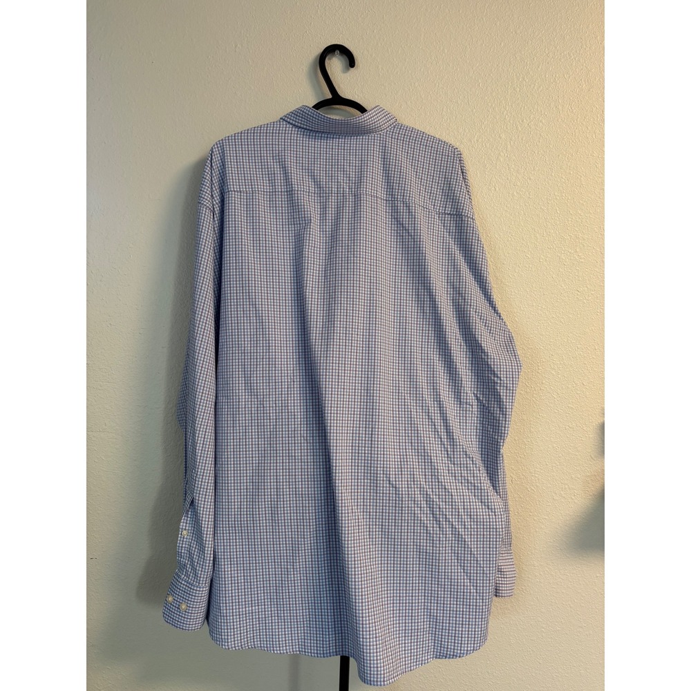 Peter Millar Summer Comfort Mens XXL Blue Purple Gingham Button Down Shirt - Picture 4 of 5